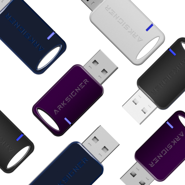 Arkİmza renkli USB e-İmza cihazları