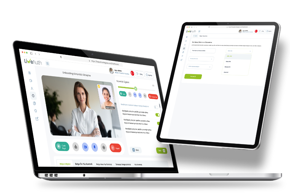 LiveAuth Communicator müşteri hizmetleri kalite ekranları